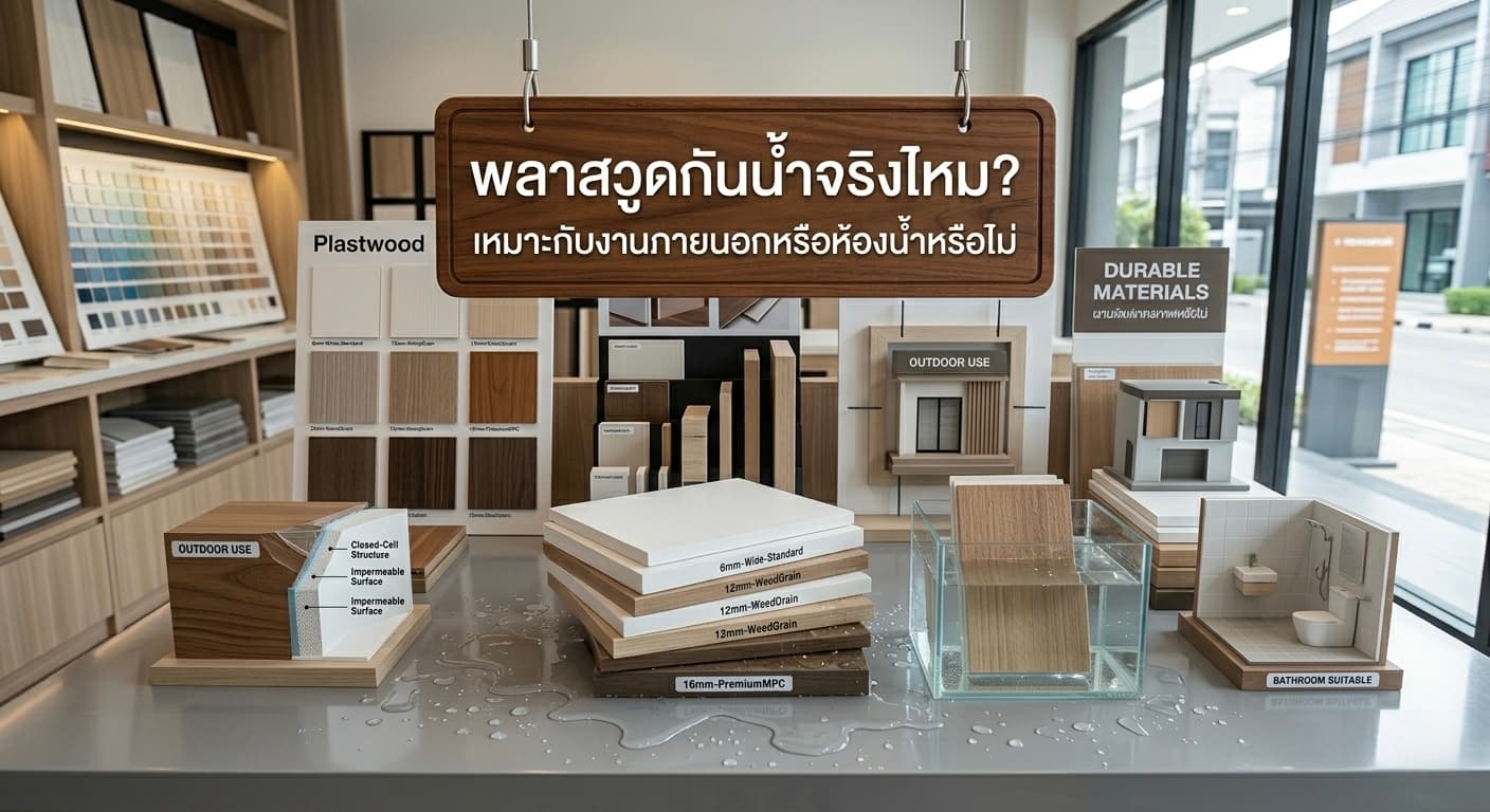 พลาสวูดกันน้ำจริงไหม? เหมาะกับงานภายนอกหรือห้องน้ำหรือไม่